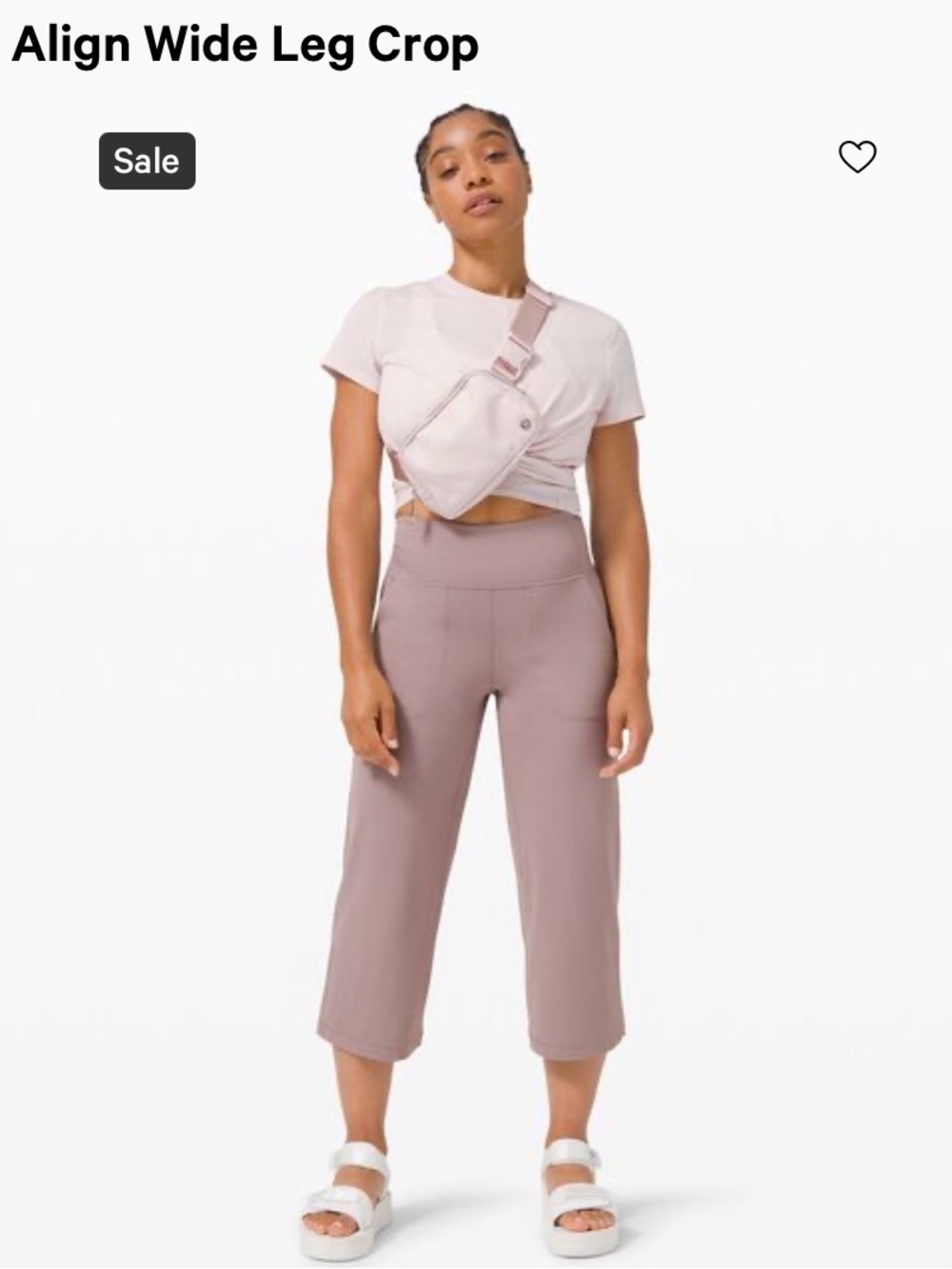 lululemon athletica Align Wide Leg Crop - Violet Verbena